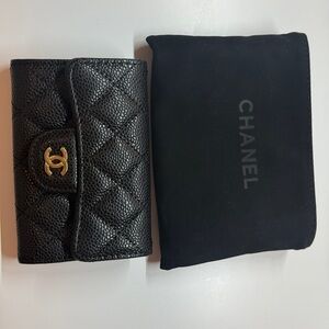 Leather Black Quilted card holder